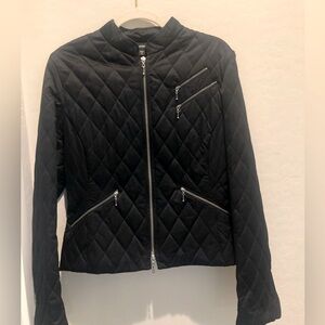 Express Black quilted zipper detail, lightweight jacket in size 14 preloved